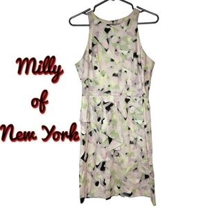 milly of New York Watercolor Sleeveless Dress size 10